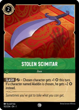 Stolen Scimitar (102/204) - The First Chapter Cold Foil