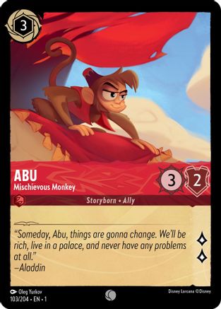 Abu - Mischievous Monkey (103/204) - The First Chapter Cold Foil