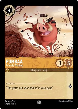 (017/204)  Pumbaa - Friendly Warthog - The First Chapter  Normal