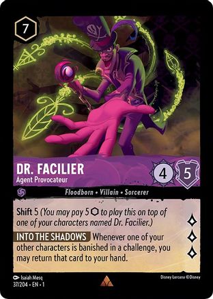 Dr. Facilier - Agent Provocateur (37/204) - The First Chapter Cold Foil