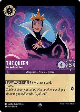 The Queen - Wicked and Vain (56/204) - The First Chapter Cold Foil