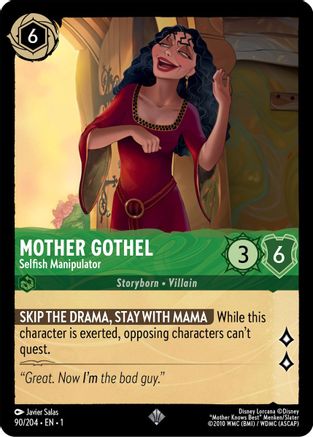 (090/204)  Mother Gothel - Selfish Manipulator - The First Chapter  Cold Foil