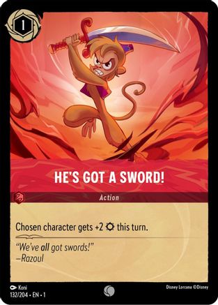 (132/204)  He's Got A Sword! - The First Chapter  Cold Foil