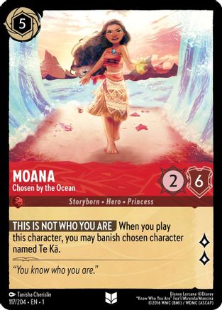 (117/204)  Moana - Chosen by the Ocean - The First Chapter  Cold Foil