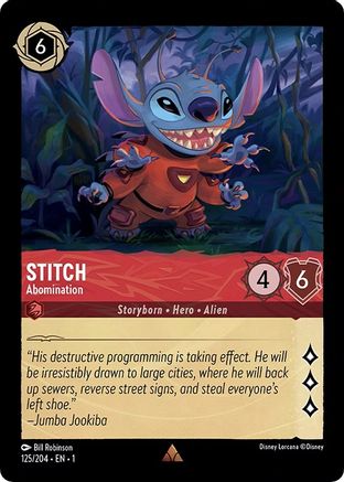 (125/204)  Stitch - Abomination - The First Chapter  Normal