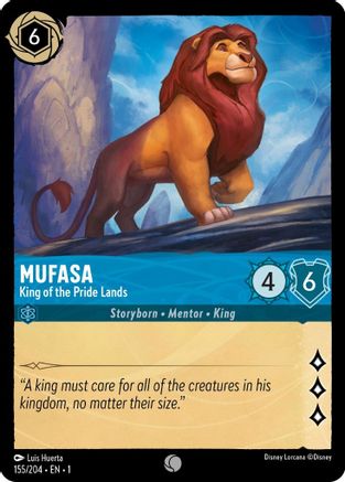 (155/204)  Mufasa - King of the Pride Lands - The First Chapter  Cold Foil