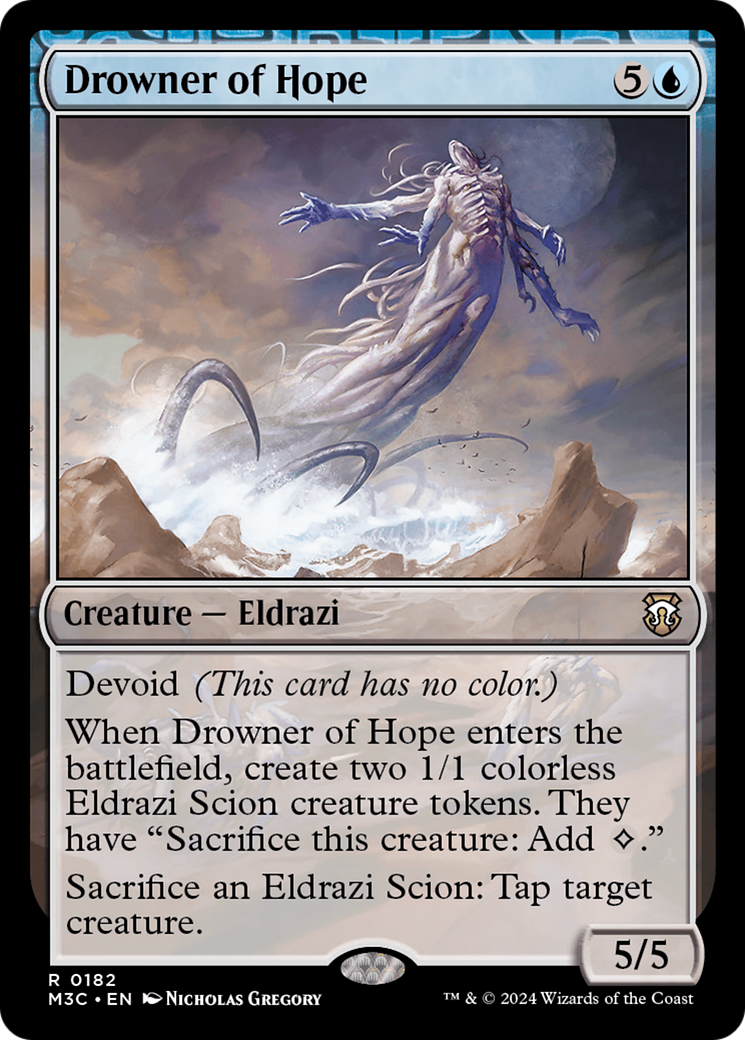 Drowner of Hope (M3C-182) - Modern Horizons 3 Commander: (devoid) Foil