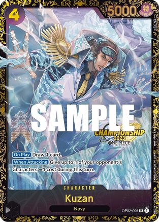 (OP02-096) Kuzan (Championship 2023) - One Piece Promotion Cards Foil