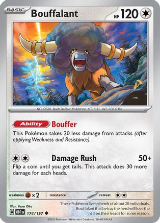 Bouffalant (174/197) - SV03 Obsidian Flames  - Uncommon