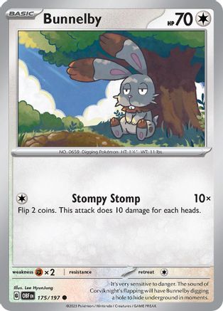 Bunnelby (175/197) - SV03 Obsidian Flames  - Common