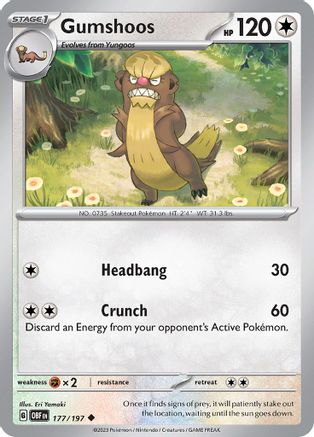 Gumshoos (177/197) - SV03 Obsidian Flames  - Uncommon