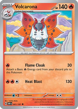 Volcarona 41 - SV03 Obsidian Flames Reverse Holofoil