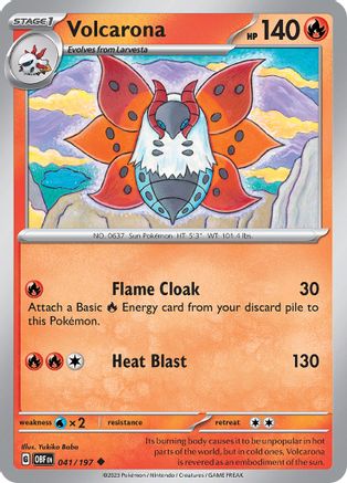 Volcarona (41/197) - SV03 Obsidian Flames  - Uncommon