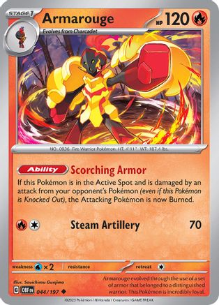 Armarouge - 044/197 - SV03 Obsidian Flames Reverse Holofoil - Uncommon