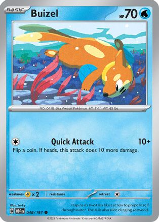 Buizel (48/197) - SV03 Obsidian Flames  - Common