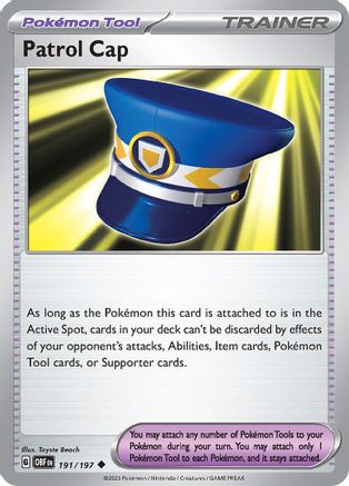 Patrol Cap (191/197) - SV03 Obsidian Flames Reverse Holofoil - Uncommon