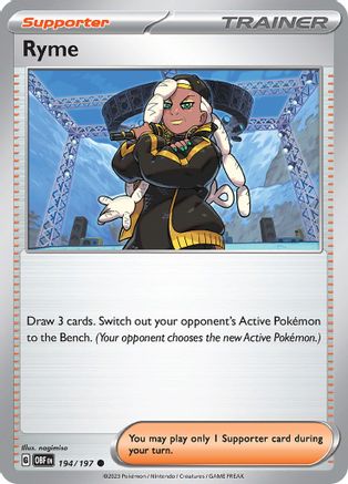 Ryme (194/197) - SV03 Obsidian Flames  - Common