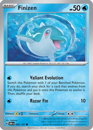Finizen (60/197) - SV03 Obsidian Flames Reverse Holofoil - Common