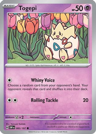 Togepi (83/197) - SV03 Obsidian Flames  - Common