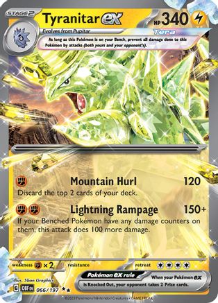 Tyranitar ex 66 - SV03 Obsidian Flames Holofoil