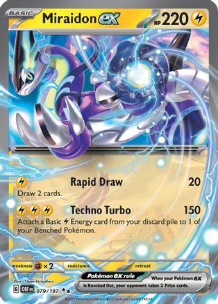 Miraidon ex (79/197) - SV03 Obsidian Flames Holofoil - Double Rare