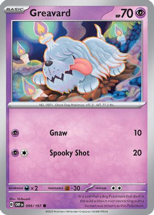Greavard (99/197) - SV03 Obsidian Flames  - Common