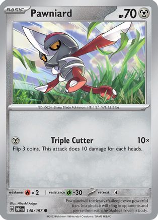 Pawniard (148/197) - SV03 Obsidian Flames Reverse Holofoil - Common