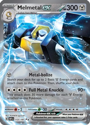 Melmetal ex - 153/197 - SV03 Obsidian Flames Holofoil