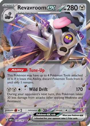 Revavroom ex (156/197) - SV03 Obsidian Flames Holofoil - Double Rare