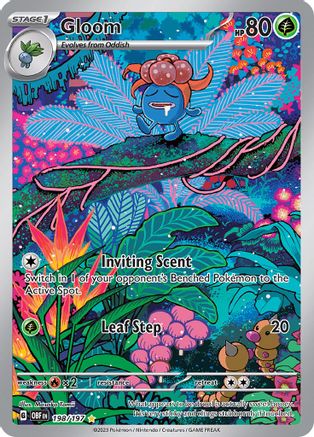 Gloom (198/197) - SV03 Obsidian Flames Holofoil - Illustration Rare