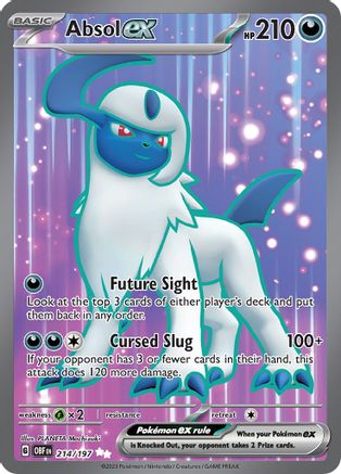 Absol ex 215 - SV03 Obsidian Flames Holofoil