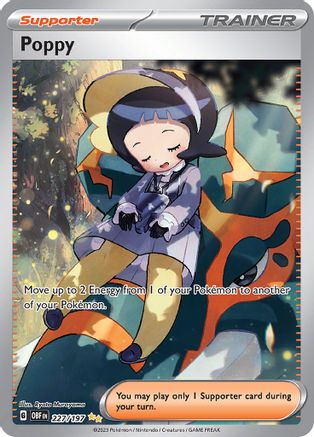 Poppy (227/197) - SV03 Obsidian Flames Holofoil - Special Illustration Rare