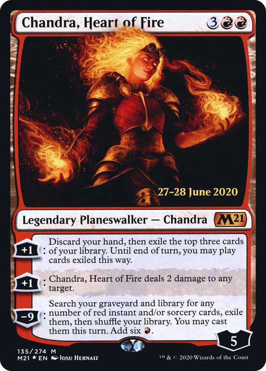 Chandra, Heart of Fire (PM21-135S) - Core Set 2021 Promos Foil