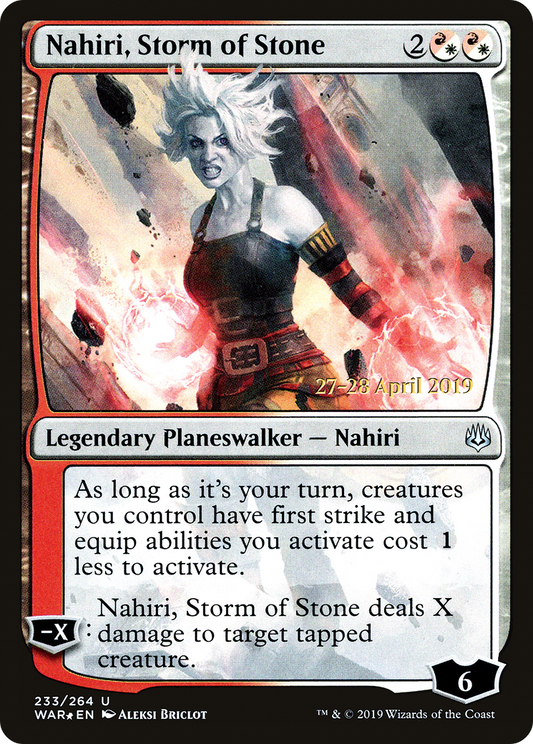 Nahiri, Storm of Stone (PWAR-233S) - War of the Spark Promos Foil