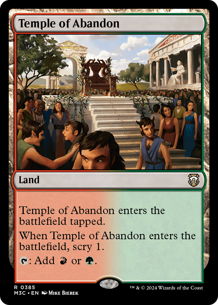 Temple of Abandon (M3C-385) - Modern Horizons 3 Commander Foil