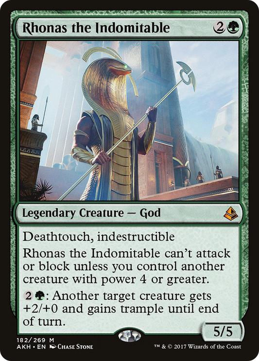 Rhonas the Indomitable (AKH-182) - Amonkhet Foil