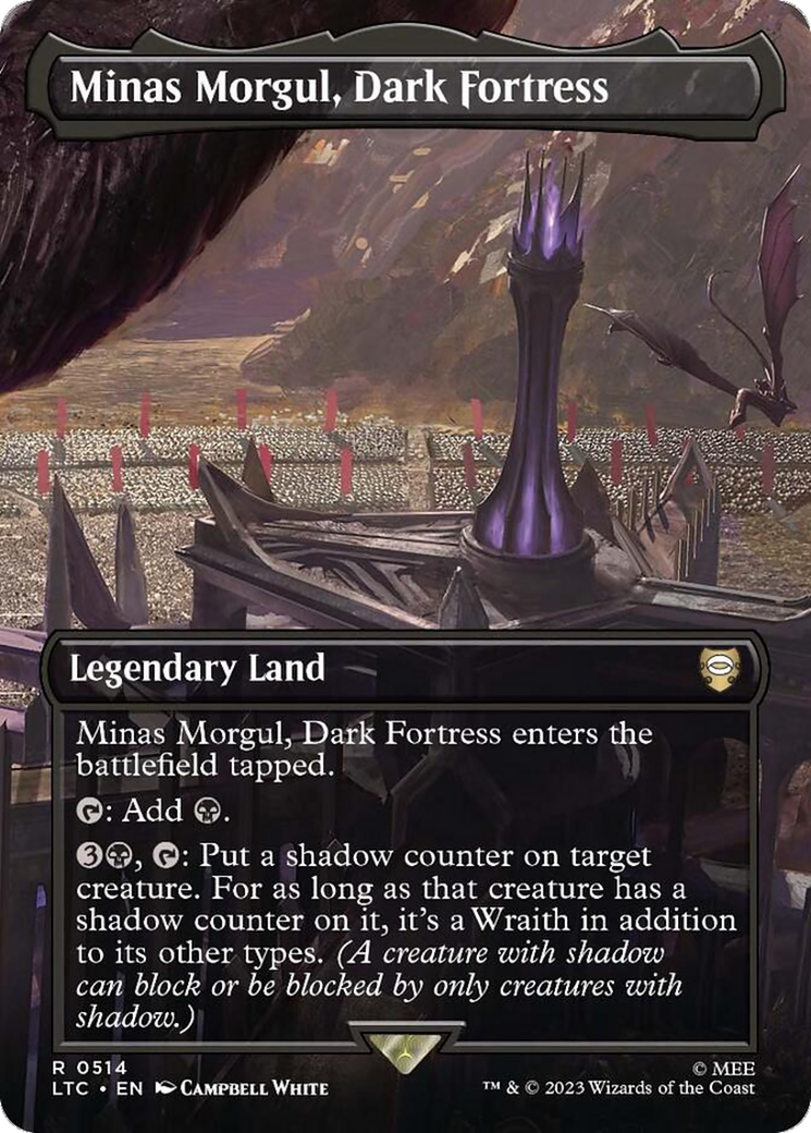 Minas Morgul, Dark Fortress (Borderless) (LTC-514) - Tales of Middle-earth Commander (Borderless) Foil