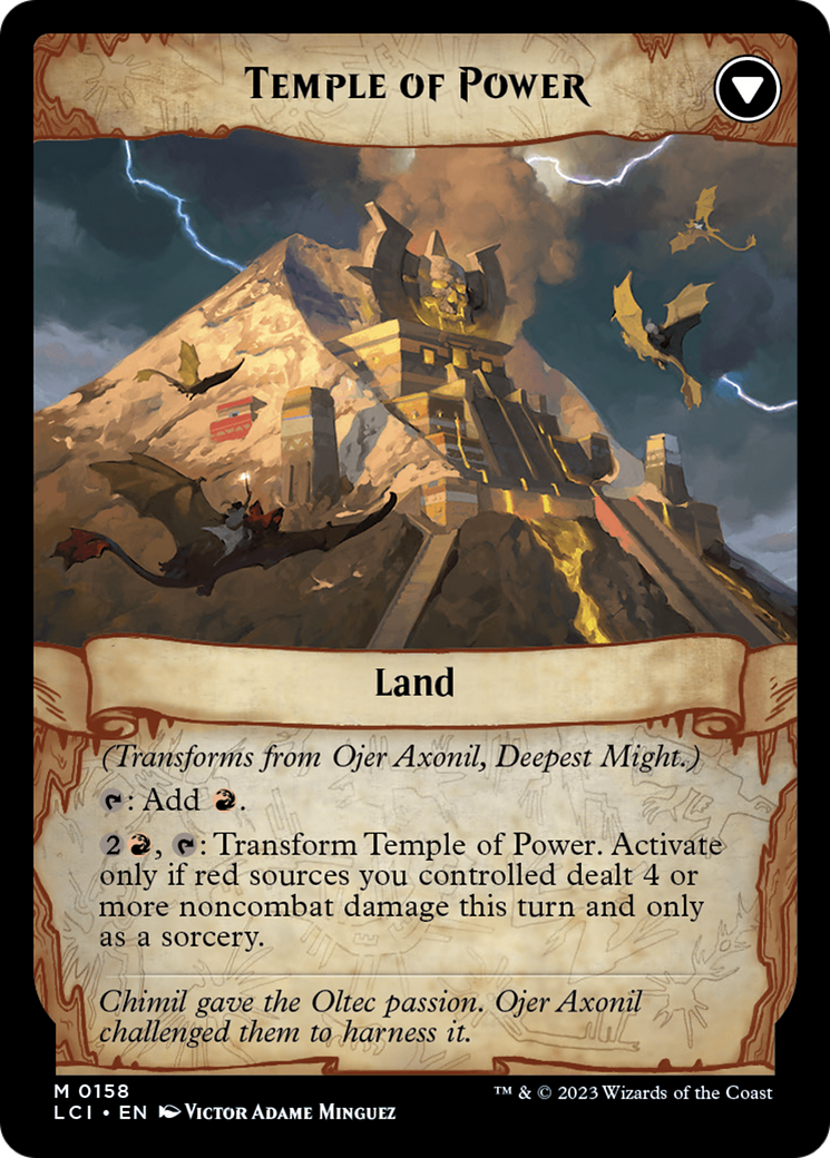 Ojer Axonil, Deepest Might // Temple of Power (LCI-158) - The Lost Caverns of Ixalan Foil