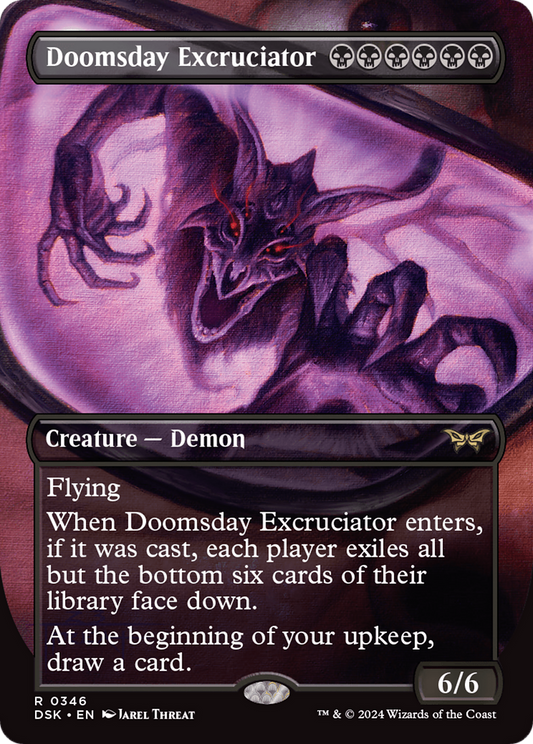 Doomsday Excruciator  (Borderless)(DSK-346) - Duskmourn: House of Horror Foil