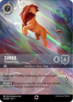 (215/204)  Simba - Returned King (Enchanted) - The First Chapter  Holofoil