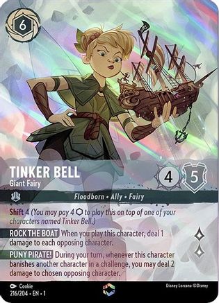 (216/204)  Tinker Bell - Giant Fairy (Enchanted) - The First Chapter  Holofoil