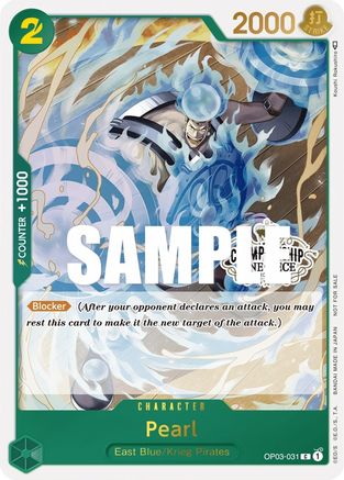 Pearl (Store Championship Participation Pack Vol. 2) (OP03-031) - One Piece Promotion Cards Foil