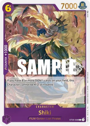 (ST05-008) Shiki (Store Championship Participation Pack Vol. 2) - One Piece Promotion Cards Foil