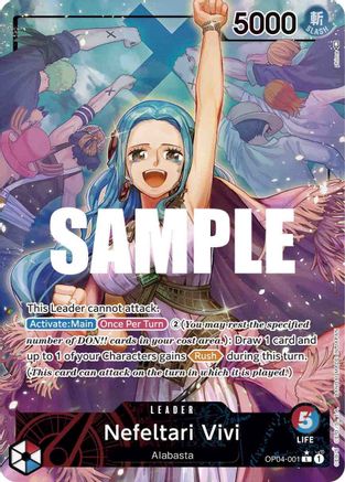 (OP04-001) Nefeltari Vivi (001) (Alternate Art) - Kingdoms of Intrigue Foil