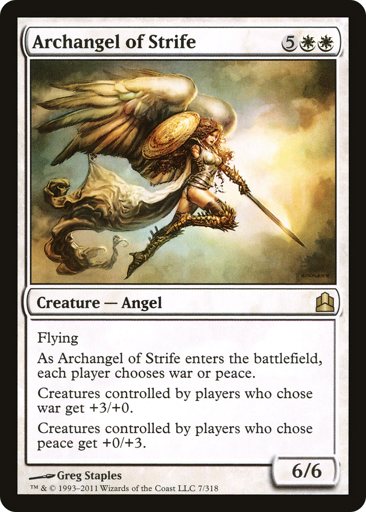 Archangel of Strife (CMD-007) - Commander 2011