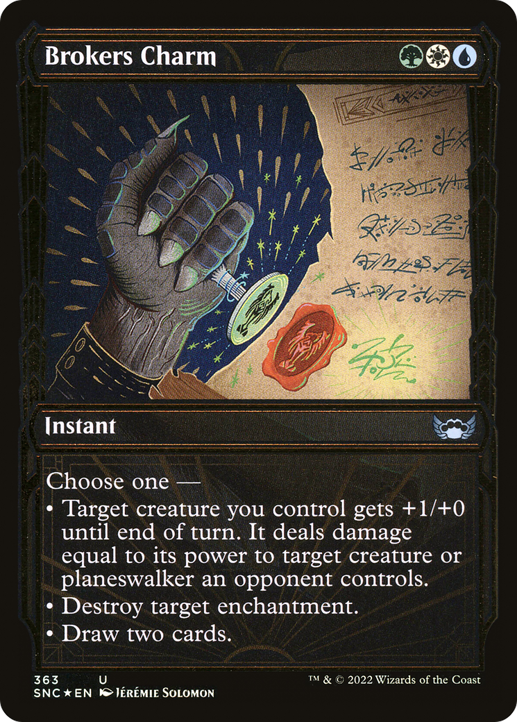 Brokers Charm  (Gilded Foil)(SNC-363) - Streets of New Capenna: (Showcase) Foil