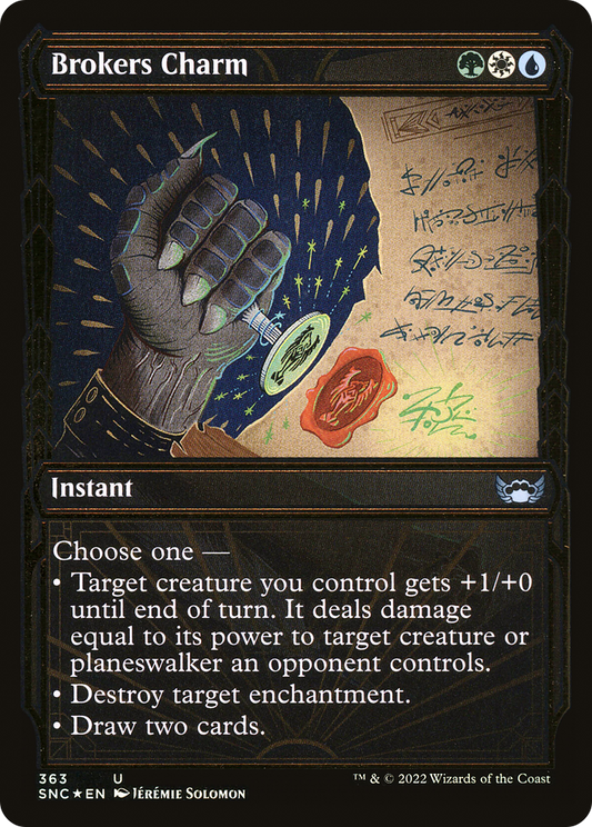 Brokers Charm  (Gilded Foil)(SNC-363) - Streets of New Capenna: (Showcase) Foil