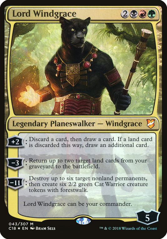 Lord Windgrace (OC18-043) - Commander 2018 Oversized Foil