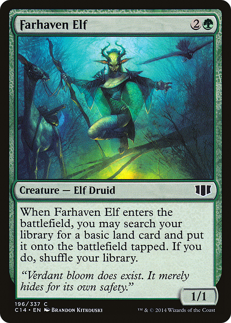 Farhaven Elf (C14-196) - Commander 2014