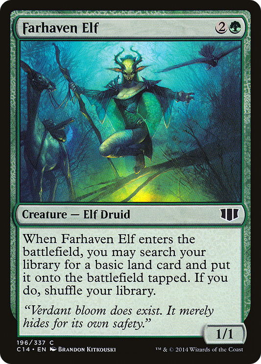 Farhaven Elf (C14-196) - Commander 2014